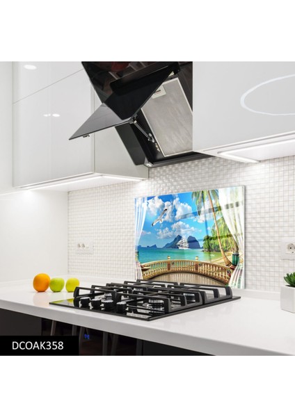 Cam Ocak Arkası Koruyucu | Balkon ve Deniz