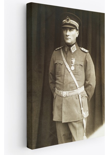 Atatürk Portre Tablosu Türkiye Cumhuriyeti Kurucusu Mustafa Kemal Atatürk Dekoratif Tablo-Cu-73