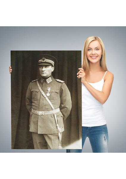 Atatürk Portre Tablosu Türkiye Cumhuriyeti Kurucusu Mustafa Kemal Atatürk Dekoratif Tablo-Cu-73