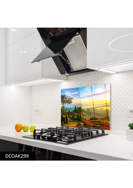 Cam Ocak Arkası Koruyucu | Doğa