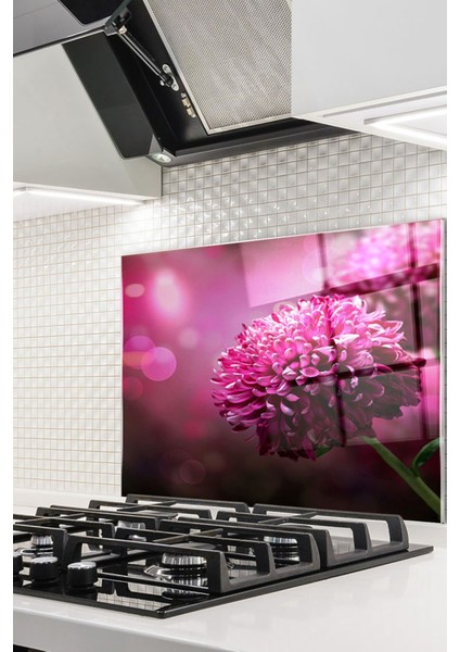 Cam Ocak Arkası Koruyucu Ankastre Arkası Koruyucu | Çiçek