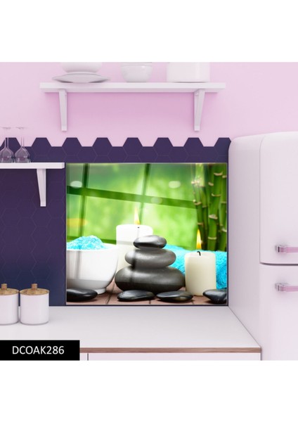 Cam Ocak Arkası Koruyucu Ankastre Arkası Koruyucu | Mum modelleri