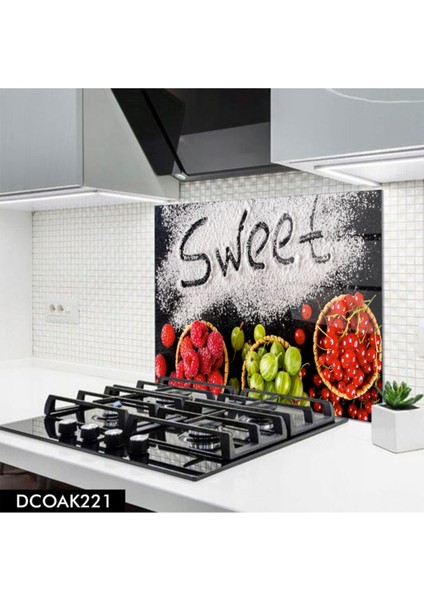 Cam Ocak Arkası Koruyucu | Meyveler