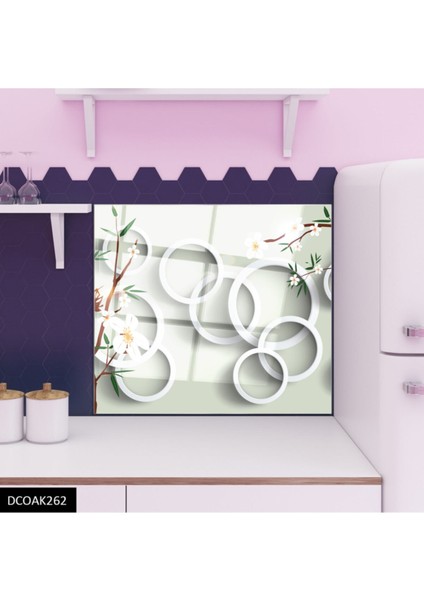 Cam Ocak Arkası Koruyucu Ankastre Arkası Koruyucu | Halkalar modelleri