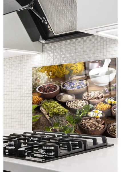 Cam Ocak Arkası Koruyucu Ankastre Arkası Koruyucu | Baharat