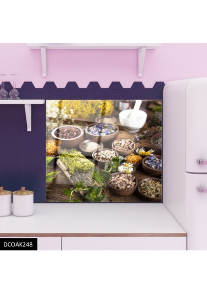 Cam Ocak Arkası Koruyucu Ankastre Arkası Koruyucu | Baharat modelleri