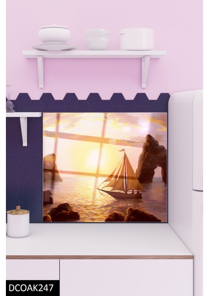 Cam Ocak Arkası Koruyucu | Yelkenli fiyatları