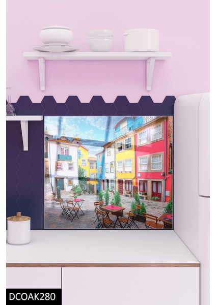 Cam Ocak Arkası Koruyucu | Renkli Sokak fiyatları