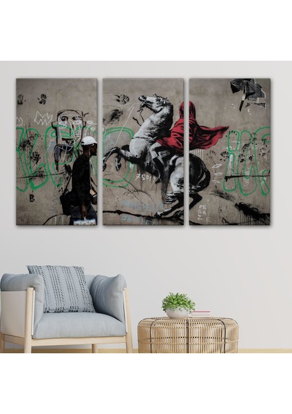 Banksy Napolyon Geçişi Alpler Kanvas Tablosu-5094