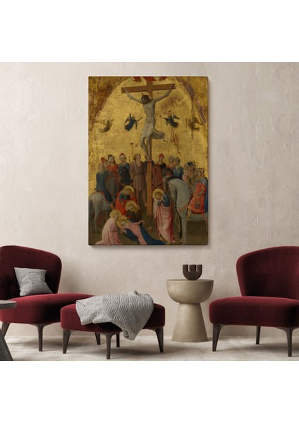 Fra Angelico Çarmıha Geriliş Tablosu, Çaucifixion Jesus Christ -6396