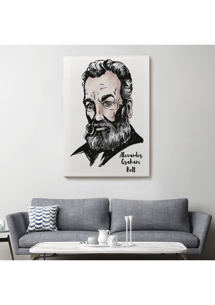 Alexander Graham Bell Dekoratif Kanvas Tablo-5916