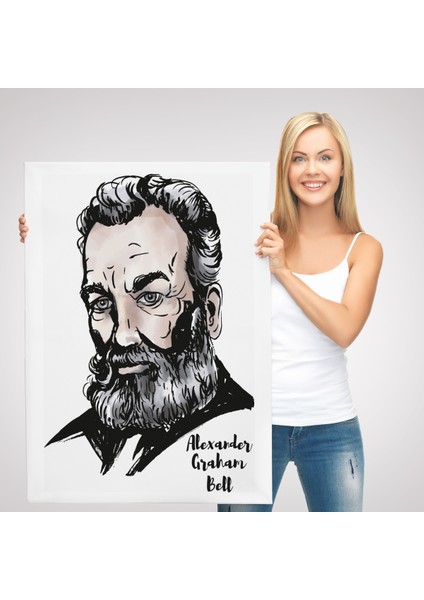 Alexander Graham Bell Dekoratif Kanvas Tablo-5916 modelleri