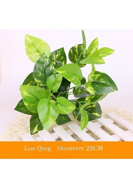 Stil 5 Yapay Plastik Bitki Yeşil Ağaç Bahçe Düğün Dekorasyonu Için Sahte Sahte Yapraklar Noel Dekorasyonu (Yurt Dışından) fırsatları