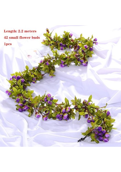 B-5 250 cm Yapay Çiçek Sarmaşık Asma Ev Düğün Dekorasyon Gül Sahte Çiçek Asma Halat Diy Asılı Ipek Çiçek (Yurt Dışından)