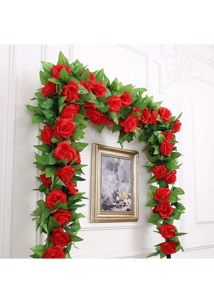 B-5 250 cm Yapay Çiçek Sarmaşık Asma Ev Düğün Dekorasyon Gül Sahte Çiçek Asma Halat Diy Asılı Ipek Çiçek (Yurt Dışından) modelleri