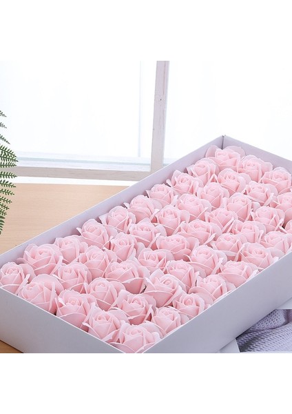 Açık Pembe 10 Adet 10/20 Adet Sabun Güller Kafaları Düğün Sevgililer Günü Hediyesi Dekoratif Çiçek Duvar Diy Hediye Kutusu Ev Dekor Yapay Çiçekler (Yurt Dışından)