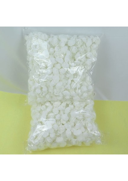 Beyaz 1000 Adet 100/1000 Adet 3.0 Mini Gül Yapay 3.5 cm Köpük Güller Pe Çiçek Kafa Dıy Oyuncak Ayı Tavşan Paskalya Doğum Günü Sevgililer Günü Ev Dekorasyonu (Yurt Dışından)