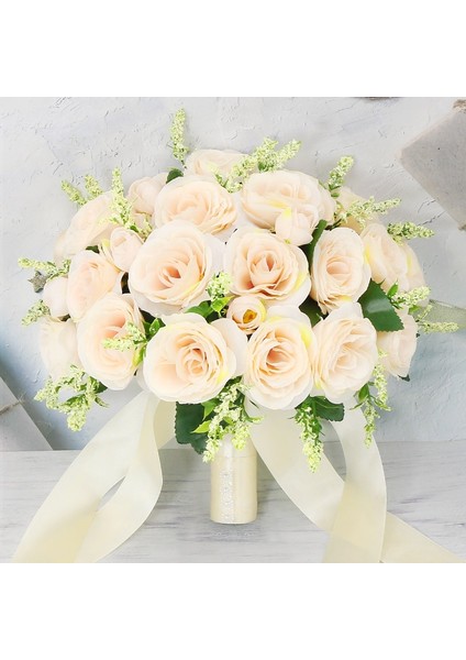 Göğüs Çiçeği C Gelin Nedime Düğün Buketi Ipek Kurdele Güller Yapay Çiçek Tutma Gelin Mariage Buket Düğün Aksesuarları Şekerleri (Yurt Dışından) indirimleri