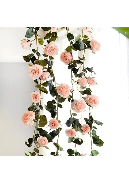 Stil-11 Ipek Yapay Gül Asma Asılı Çiçekler Duvar Dekorasyonu Için Rattan Sahte Bitkiler Çelenk Bırakır Romantik Düğün Ev Dekorasyon (Yurt Dışından) fiyatları