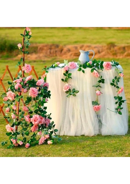 Stil-11 Ipek Yapay Gül Asma Asılı Çiçekler Duvar Dekorasyonu Için Rattan Sahte Bitkiler Çelenk Bırakır Romantik Düğün Ev Dekorasyon (Yurt Dışından) modelleri