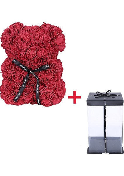Pembe Ayı 1 Kutu 25 cm Teddy Rose Ayı Kutusu Yapay Pe Çiçek Sevgililer Günü Kız Arkadaşı Kadın Anneler Günü Hediyesi Düğün Brithday Partisi (Yurt Dışından) fiyatları