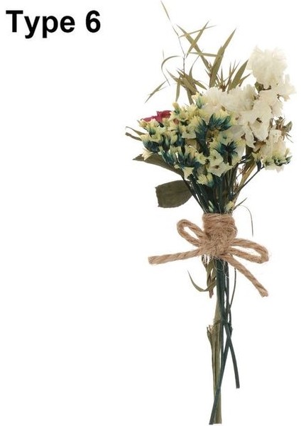 Tip 6 Mini Babysbreath Doğal Taze Kurutulmuş Korunmuş Çiçekler Küçük Doğal Kurutulmuş Çiçekler Buket Basın Dekoratif Fotoğraf Arka Fonu Dekor (Yurt Dışından)