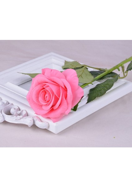 Uzunluk 43CM Dıy Gelin Yapay Çiçek Başları Gül Şakayık Ev Dekorasyon Aksesuarları Yaratıcı Düğün Yapay Çiçekler Ipek Çiçek (Yurt Dışından)