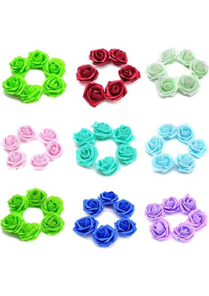 F07 Kırmızı 50 Adet 50 Adet 4 cm Sahte Pe Köpük Gül Çiçek Kafa Yapay Çiçek Düğün Doğum Günü Partisi Ev Dekorasyon Için Dıy Çelenk Çelenk Zanaat (Yurt Dışından) indirimleri