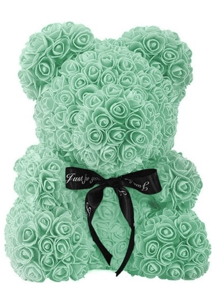 Açık Yeşil 40 cm 25/40 cm Gül Ayı Kalp Yapay Çiçek Gül Teddy Bear Kadınlar Için Sevgililer Günü Düğün Doğum Günü Noel Hediyesi Dropshipping (Yurt Dışından)