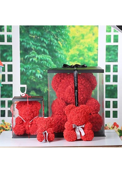 Açık Yeşil 40 cm 25/40 cm Gül Ayı Kalp Yapay Çiçek Gül Teddy Bear Kadınlar Için Sevgililer Günü Düğün Doğum Günü Noel Hediyesi Dropshipping (Yurt Dışından)