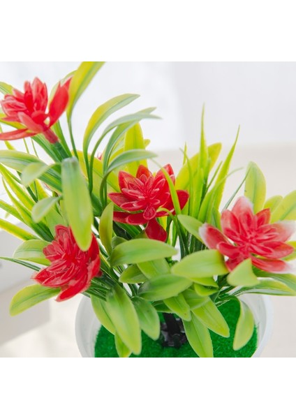 Mor Yapay Çiçekler Bonsai Vazo Ev Dekor Için Mini Saksı Noel Düğün Dekoratif Süs Saksı Banyo Pencere (Yurt Dışından) fırsatları