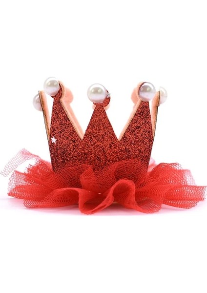 C01-KIRMIZI Taç Polistiren Strafor Köpük Ayı Beyaz Kalp Topu Dıy Gül Ayı Zanaat Doğum Günü Partisi Düğün Dekorasyon Için Noel Süs (Yurt Dışından)