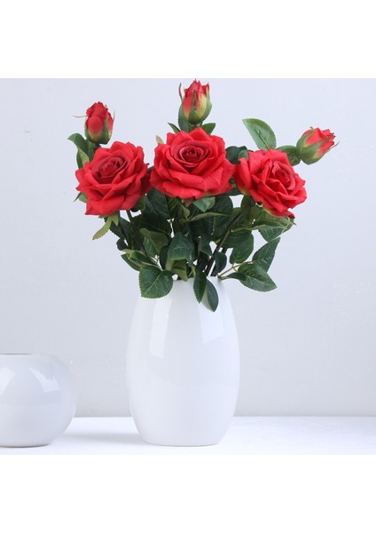 Uzunluk 43CM Dıy Gelin Yapay Çiçek Başları Gül Şakayık Ev Dekorasyon Aksesuarları Yaratıcı Düğün Yapay Çiçekler Ipek Çiçek (Yurt Dışından)