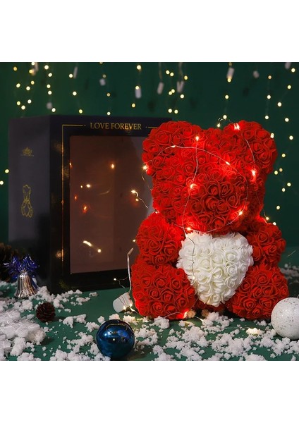 Deniz Mavisi 200 Adet 50/100/200 Adet Teddy Bear Of Güller 3 cm Pe Köpük Gül Kafası Yapay Çiçek Ev Dekoratif Çelenk Düğün Sevgililer Günü Dıy Hediye (Yurt Dışından)