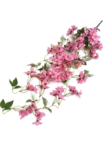 Morning Zafer Gül Yeni Yapay Asılı Asma Sahte Morning Glory Bahçe Asılı Düğün Kış Yasemin 100CM Kapalı Ipek Çiçekler (Yurt Dışından) modelleri