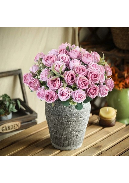 Beyaz 10 Kafaları Yapay Çiçekler Scrapbooking Ipek Güller Noel Düğün Parti Buket Ev Ürünleri Ev Dekorasyon Için Vazolar (Yurt Dışından) modelleri