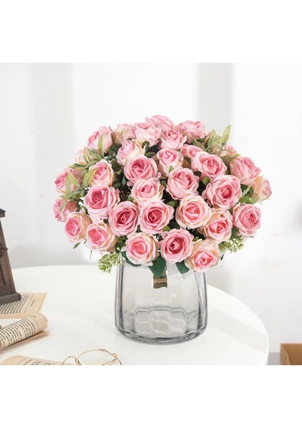 Beyaz 10 Kafaları Yapay Çiçekler Scrapbooking Ipek Güller Noel Düğün Parti Buket Ev Ürünleri Ev Dekorasyon Için Vazolar (Yurt Dışından) fırsatları