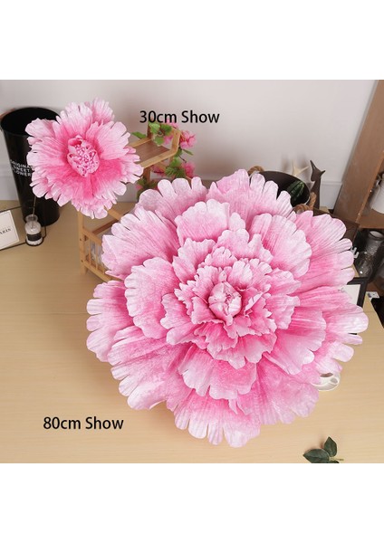 Mor 60 cm Çoklu Boyutları Düğün Çiçek Büyük Ipek Yapay Çiçek Şakayık Kafası Diy Çiçek Arka Plan Duvar Dekorasyonu (Yurt Dışından)