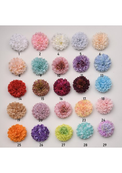Rastgele Renkleri Karıştırın 50 Adet 5 cm Ponpon Yapay Ipek Çiçekler Kafa Ortanca Ev Düğün Dekorasyon Dıy Scrapbooking Sahte Çiçek Çelenkler (Yurt Dışından)