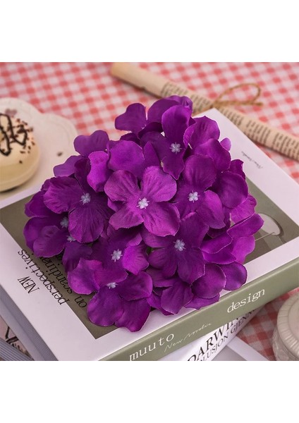 12CMROSE Elegantblue 13-15CM Yapay Ortanca Çiçek Kafa Düğün Doğum Günü Partisi Dekorasyon Için Dıy Çelenk Çiçek Duvar Fotoğrafçılığı Arka Plan (Yurt Dışından) modelleri