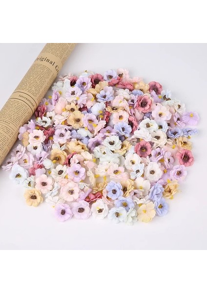 Çoklu 30 Adet Yapay Çiçekler 3 cm Sahte Çiçek Ev Dekor Için Düğün Evlilik Dekorasyon Dıy Noel Çelenk Gelin Hediye Aksesuarları (Yurt Dışından)