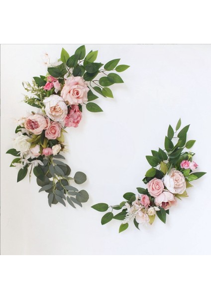 Mori Mavi Büyük 2 Adet Yapay Çiçek Swag Çiçek Swag Çelenk Düğün Kemer Çiçek Kiti Işareti Için Rustik Yapay Çiçek Swag Arch Dekor (Yurt Dışından) fiyatları