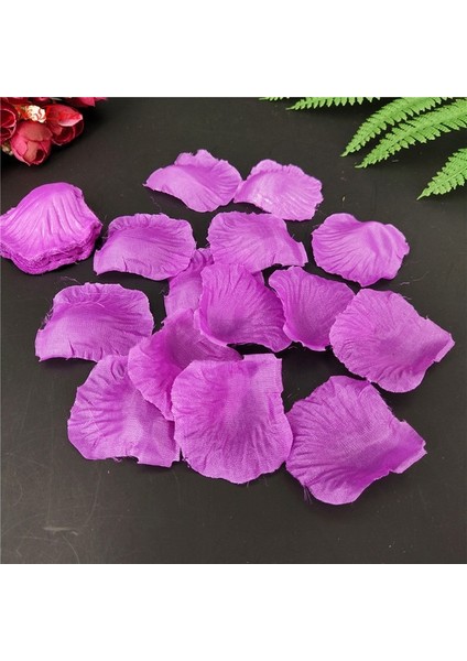 Koyu Mor 1000 Adet/grup 4.5*4.5 cm Ipek Gül Yaprakları Düğün Dekorasyon Için Romantik Yapay Gül Çiçek 20 Renkler Düğün Aksesuarları 7z (Yurt Dışından)