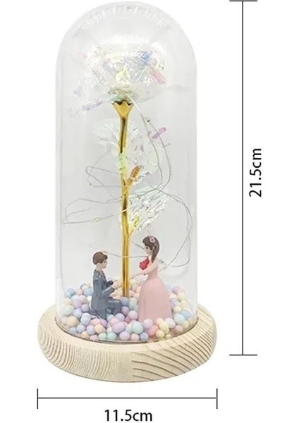 009 2022 LED Büyülü Galaxy Gül Ebedi 24 K Altın Folyo Çiçek Noel Sevgililer Günü Hediyesi Için Kubbede Peri Dize Işıkları ile (Yurt Dışından) modelleri