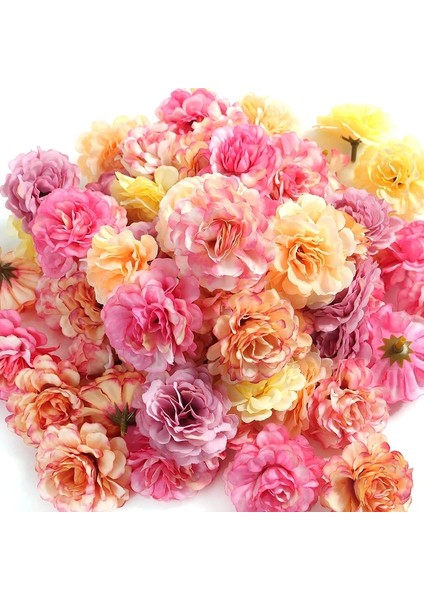 Pembe 20 Adet Gül Yapay Çiçekler Kafaları 4.5cm Sahte Çiçekler Düğün Parti Dekorasyon Için Ev Dekor Dıy Zanaat Çelenk Kek Hediyeler Aksesuarları (Yurt Dışından) fiyatları