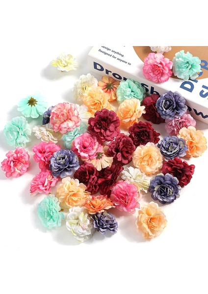 Pembe 20 Adet Gül Yapay Çiçekler Kafaları 4.5cm Sahte Çiçekler Düğün Parti Dekorasyon Için Ev Dekor Dıy Zanaat Çelenk Kek Hediyeler Aksesuarları (Yurt Dışından) fırsatları