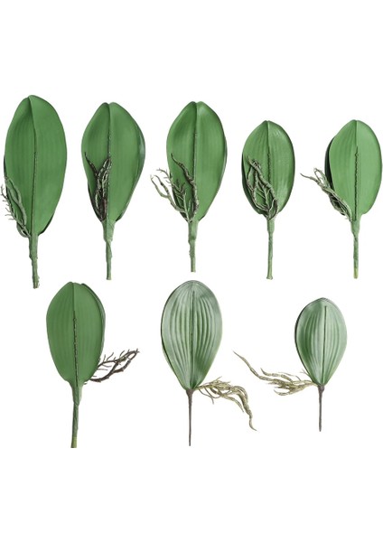 Stil 7 1pc Simülasyon Yapraklar Phalaenopsis Yaprak Yapay Bitkiler Plastik Çim Çiçekleri Orkide Yaprakları Düğün Festivali Bahar Ev Dekor (Yurt Dışından)