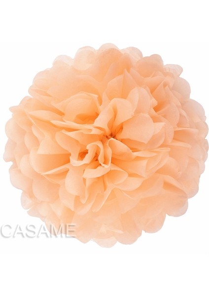 Beyaz 6 Inç 15 cm 5 Adet 4 6 8 10 12 Inç Doku Kağıt Pom Pom Poms Düğün Partisi Kağıt Ponpon Çiçek Düğün Dekorasyon Için Ponponlar Doğum Günü Bebek (Yurt Dışından)