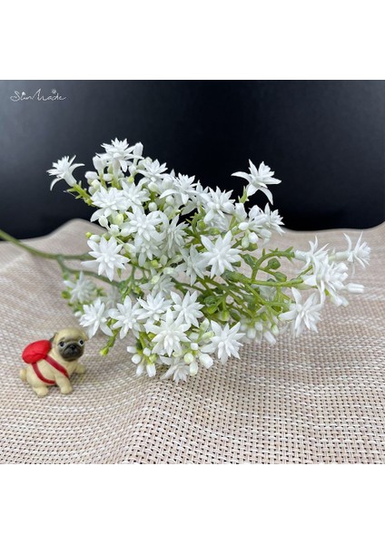 Retro Sarı 1 Adet Sunmade Lüks Vahşi Flores Plastik Yapay Çiçekler Sahte Çim Çiçek Aranjmanı Malzemeleri Düğün Buket Sonbahar Süslemeleri (Yurt Dışından)