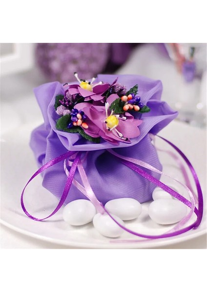 Yeşil 12 Adet 12 Adet Ercik Şeker El Yapımı Oya Yapay Çiçekler Düğün Noel Dekor Diy Çelenk Hediye Kutusu Scrapbooking Sahte Çiçek (Yurt Dışından)